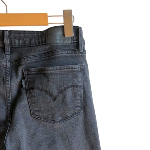 Levi’s 711 Skinny Jeans Soft Black Size 27 Mid Rise Stretch - Picture 11 of 15